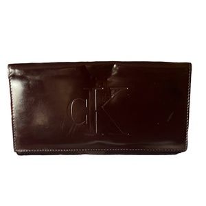 CALVIN KLEIN - BROWN LEATHER WALLET
